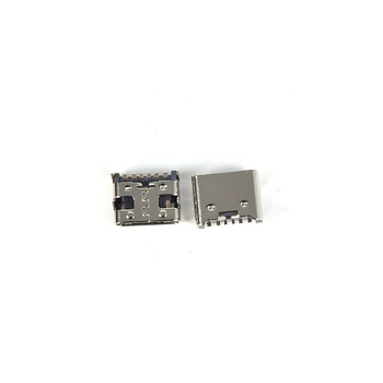 10pcs/veľa 6 Pin SMT Zásuvka Konektor Micro USB Typu C 3.1 Ženské Umiestnenie SMD DIP Pre Návrh plošného spoja DIY Vysoký Prúd Nabíjania