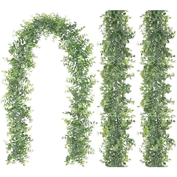 180 CM 3 Ks Umelé Rastliny Ratan Liana Zelenej Listovej Ivy Viniča pre Domáce Svadobné Dekor DIY Visí Falošné Rastliny Domova