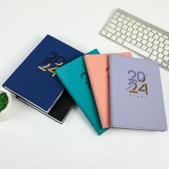 2024 Anglický A5 Program Plánovač Notebook Denník 365 Dní Španielskej Plánovač Cieľom Zvyk Plány Vestník Notebooky Pre Office