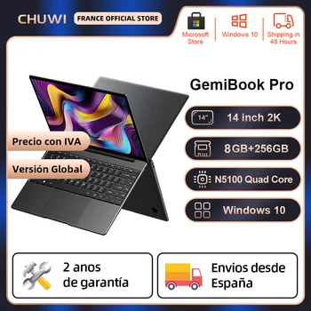 CHUWI GemiBook Pro 14inch Notebook 2K Displej Intel Celeron N5100 Quad Core, 8 GB RAM, 256 GB SSD Windows 10 S Klávesnica s podsvietením