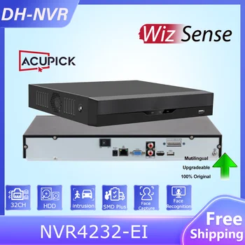 Dahua 32CH 1U 2HDDs WizSense NVR NVR4232-EI AI Kamera, Detekcia Tváre Uznanie tepla mapu Surveillance Network Video Recorder