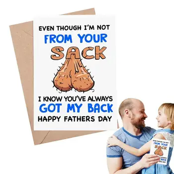 Deň otcov Pohľadnice Zábavné Kreatívne Vzory Požehnanie Karty Svetlé Farby Tlače Roztomilý Rodičia Karty FathersDay Príslušenstvo