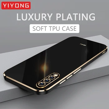 GalaxyA50 Prípade YIYONG Luxusné Lode Silikónové Mäkké TPU Kryt Pre Samsung Galaxy A50 s A50S A30S A51 A71 SamsungA50 Telefón Prípadoch