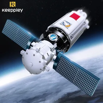 Keeppley Čína Letecký Kozmickej Lode, Nákladné Lode Stavebným Montáž Hračky Letectva Model Creative Darčekové Dekorácie