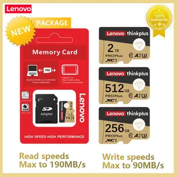 Lenovo 2TB 1 TB Pamäťovú Kartu 64GB 128 gb kapacitou 256 GB 512 gb diskom High Speed Flash TF Kartu SD 256 128 64 GB Malé TF SD Flash tips-and-tricks