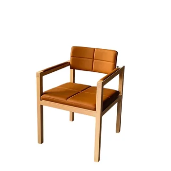 Minimalistický Backchair Moderný minimalistický Domov Reštaurácia s Kreslo Nordic Luxusné Jedálenské Stoličky z masívu