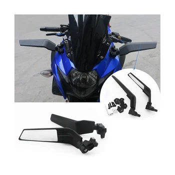 Motorkách Doplnky na Kawasaki Yamaha, Honda Ducati Univerzálny veterný štítok Zrkadlá Spojler Modré Sklo