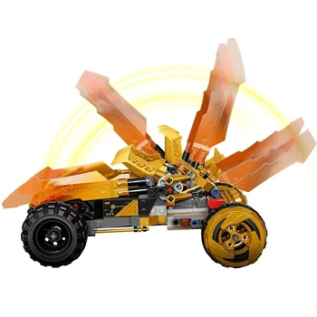 Na Sklade Ninja Série Cole je Chariot stavebným Model S Drakom Tehly Kompatibilné 71769 Hračky Pre Chlapcov Deti Vianočné Darčeky