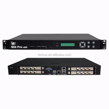 Najnovšej Streaming Server MIO Pro AMD s 4 x DVB-T2/T/C Quad TV Tuner PCIe Karta pre SD/HD TV