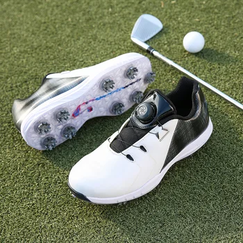 Nové Profesionálne Golfové Topánky Rotujúce Pracky Golf Tenisky pre Mužov Non-Slip Golf Školiteľov
