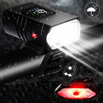 Nové kolo Svetlomety T6 Silný Lúč Noc na Koni Nepremokavé Cyklistické Baterku, USB Nabíjanie, Super Svetlé Horský Bicykel Svetlo