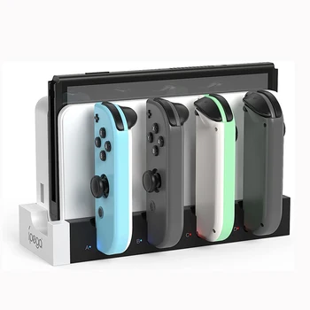 Nový Nabíjací Dock pre Nintendo Prepínač & Prepínač Oled Model Joycons pre Prepínanie Radosť Con Radič Nabíjací Stojan Stanice Držiteľ