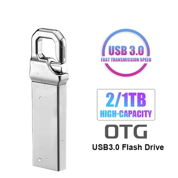 Pre Xiao 2TB 1 TB USB Flash Disk vysokorýchlostné USB 3.0 Prenosné Kovové SSD Usb Stick 2TB Externú Pamäťovú Kartu Flash, 1 TB Pre Telefón