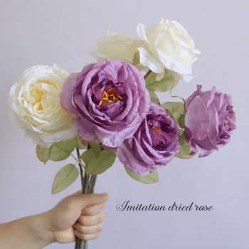 Simulované Jeden Kvet Ruže High-end Domov Creative Decoration Fotografie Rekvizity Valentína Umelý Kvet Kytice