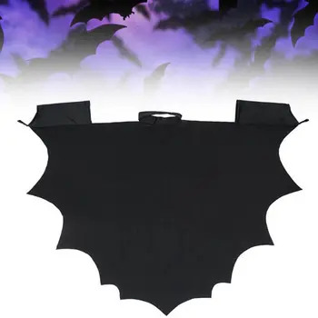 Unisex Halloween Black Bat Krídlo Cape Kostým súťaž: Cosplay Kostým S Patch pre Deti Dieťaťa Chlapci Dievčatá Upír Šaty Up Príslušenstvo