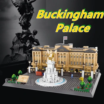 Wange Bloky Architektúry Buckinghamský Palác Model Budovy Tehla Krásny Dom Juguetes Vzdelávacie Hračky pre Deti, Darčeky