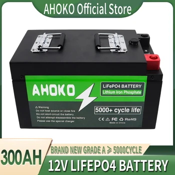 12V 300Ah LiFePO4 Batérie, Vstavané BMS Lítium Železa Fosfát Buniek Pack Pre Nahradenie Väčšina Záložné Napájanie Domov na Skladovanie Energie