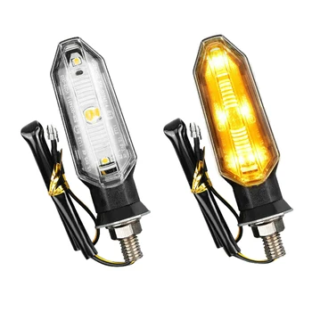 2 KS Univerzálne LED Motocykel Zase Signálneho Svetla Zadné Svetlá Žiarovka 12V Vodotesný IP67 Flasher Indikátor Blinker