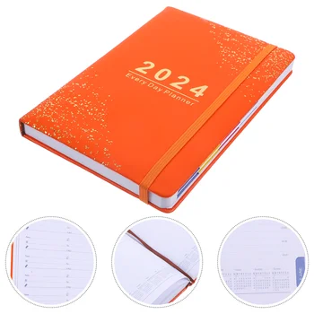 2024 Program Kniha Dátum Kalendár Týždenný Program Poznámkový Blok Vymenovanie Štúdia Plánovač Učiteľ Notebooky