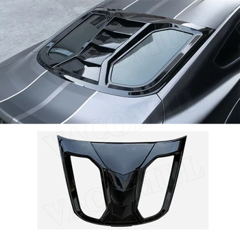 ABS Plast Zadné Okná Žalúzie Air Vent Čierny slnečník Clonu Kryt pre Ford Mustang GT500 2015-2020 Auto Prodection