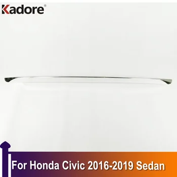 Chvost Nárazníka Pásy Nálepky Kryt Pre Honda Civic 2016 2017 2018 2019 Sedan Zadné Dvere Batožinového Priestoru Spodná Lišta Auto Styling Chrome
