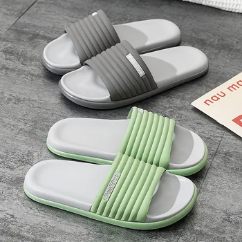 Domov Minimalistický Papuče Pre Ženy, Nová Kúpeľňa Proti Sklzu Sprcha Flip Flops Pre Páry Tichý Podlahový Sandále Pre Domáce Použitie