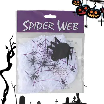 Halloween 60 Falošné Spider Dekor Spider Weby Halloween Dekorácie, Rekvizity Strašidelný Dom, Prázdninový Odolný Polyester Materiál Domov