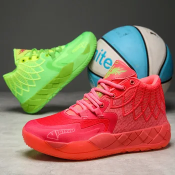 Hot predaj značky pánske basketbalové topánky trendov basketbalové tenisky non-slip high-top priedušná basketbalovú obuv