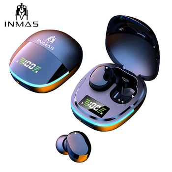 INMAS G9S TWS Bluetooth Bezdrôtové Slúchadlá Športové Slúchadlá Touch Ovládania HiFI Stereo Nepremokavé In-Ear Herný Headset S Mikrofónom