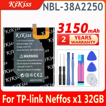  KiKiss 3150mAh Náhradné Nabíjacie Batérie NBL-38A2250 pre TP-link Neffos x1 32GB ACCU Náhradné batérie