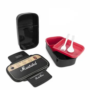 Kreatívne Rádio Sushi Chladnička Lunch Box Pre Deti Študent Do Školy Potravín Kontajner Skladovanie Bento Boxy S Priehradkami