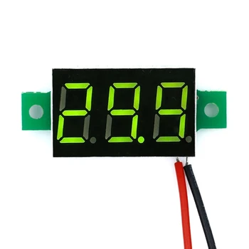 LED Digitálny Voltmeter DC2.4-30V Meter Auto Motocycle Detektor