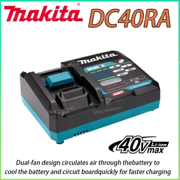 Makita DC40RA 40V Max XGT Rýchle Optimálne Nabíjačku Digitálny Displej Originálne 40V Lítiové Batérie, Nabíjačky Dual Fan Dizajn