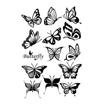 Opakovane Silikónové Jasné Známky Tesnenie pre Butterfly Vzor Stamper pre Denníkov HOBBY Ručné Remeselné Foto Papier Dec.