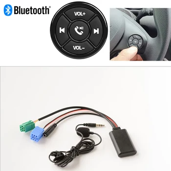 Pre Renault CD AUX_IN_Bluetooth hudby prijímač MIc telefón Bluetooth bezdrôtové diaľkové ovládanie tlačidlo prehrávania hudby