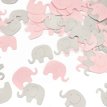Ružový Modrý Slon Konfety pre Dievča Baby Sprcha Narodeninovej Party Dodávky Slon Téma Strana navrhne Rodovej Odhaliť Party Decor