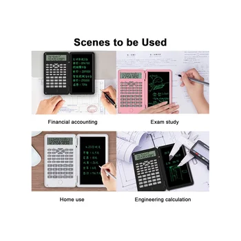 Vedecké Kalkulačky, 12-Miestny LCD Displej Pocket Office Desktop Kalkulačka pre Domáce Školy, Stretnutia a Štúdie,Biela