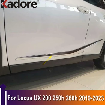 Vonkajšie Príslušenstvo Pre Lexus UX 200 250h 260h 2019-2023 Chrome Bočné Dvere Tela, Tvarovanie Line Kryt Výbava Chránič Dekorácie