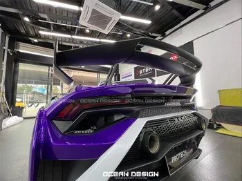 Vysoko kvalitné OEM Štýl Suché Uhlíkových vlákien zadný spojler pre Lamborghini Huracan STO krídlo