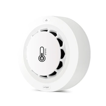 Wifi Bezdrôtové Smart Dymový Alarm Teploty A Vlhkosti Alarm Home Security Dymový Alarm App Control Pre Domáce Salónik