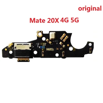 originálne USB Konektor Nabíjačky Konektor Rada Pre Huawei Mate 20X 4G 5G 20 X Usb Nabíjací Port Konektor Doku Flex Kábel, Náhradný Diel