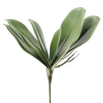 Živé Non-Wilting Non-vyblednutiu Umelé Phalaenopsis Leaf Svadobné Dekor Ploche Dekorom Imitácie Listy Simulácia Listy